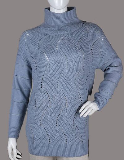 LADIES LONG SLEEVE HIGH NECK JUMPER - EARTHLOOM APPARELS