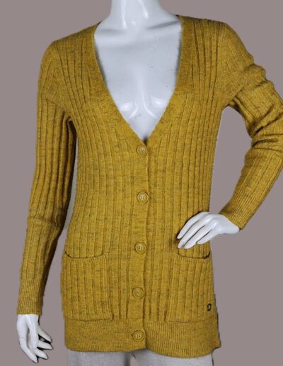 LADIES LONG SLEEVE BUTTON CARDIGAN - EARTHLOOM APPARELS