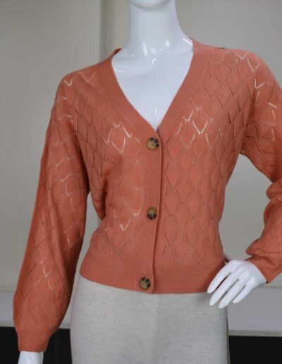 LADIES BUTTON CARDIGAN JUMPER - EARTHLOOM APPARELS